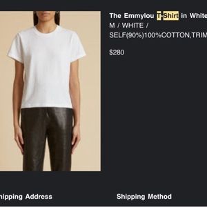 Khaite Emmylou t-shirt, M, White